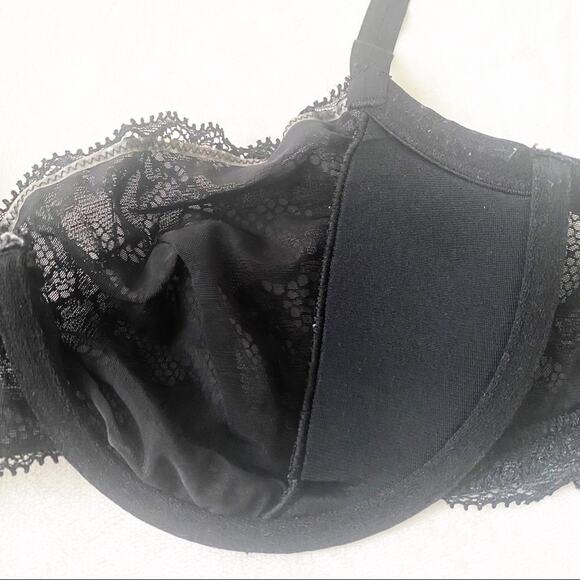 Calvin Klein Black Lace Bra sz 34D Underwire Bra - Picture 3 of 6